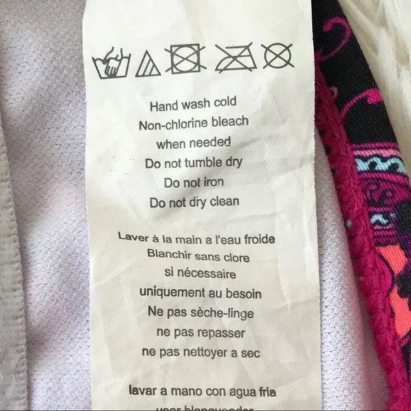 Kenneth Cole Reaction halter tankini top purple white blue mixed media p… - Picture 6 of 6